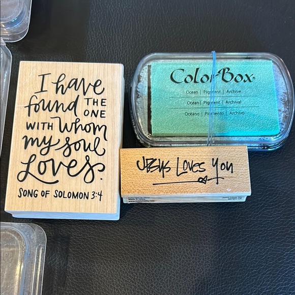 Assorted Rubber Stamp Collection with Ink Pad - Picture 5 of 8